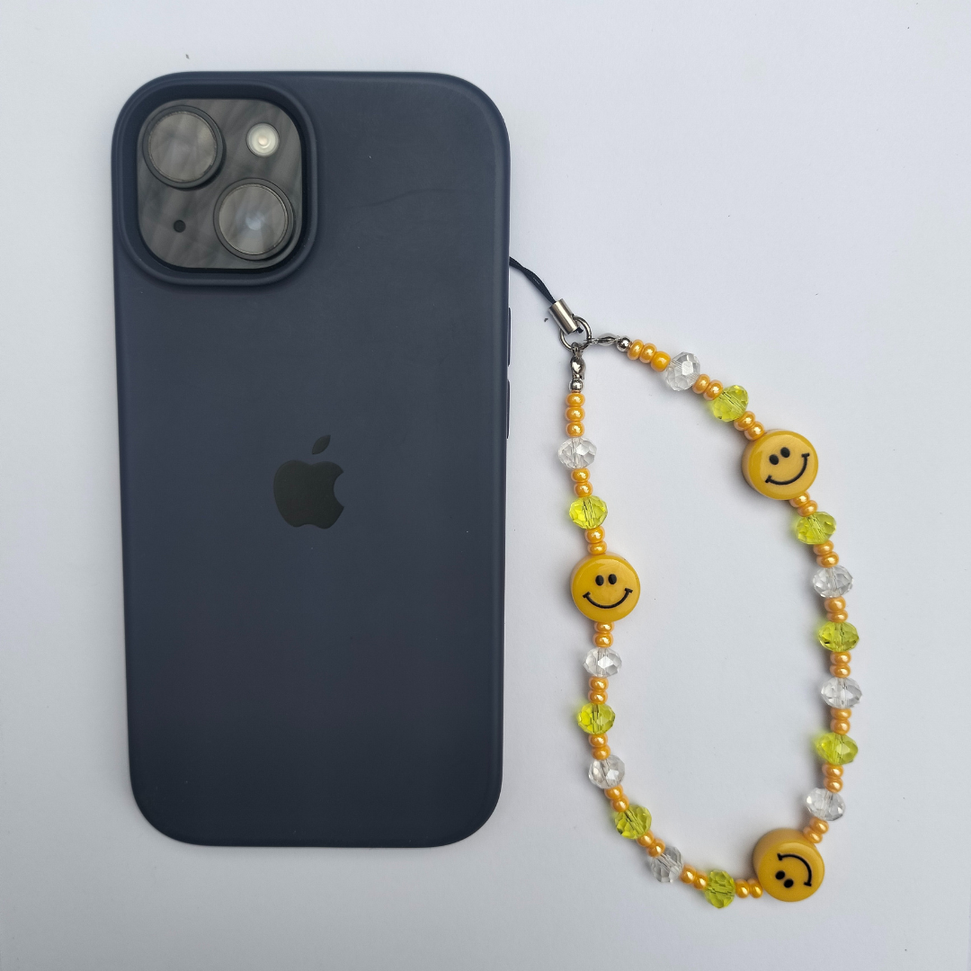 Smiley Sun Crystal Phone String