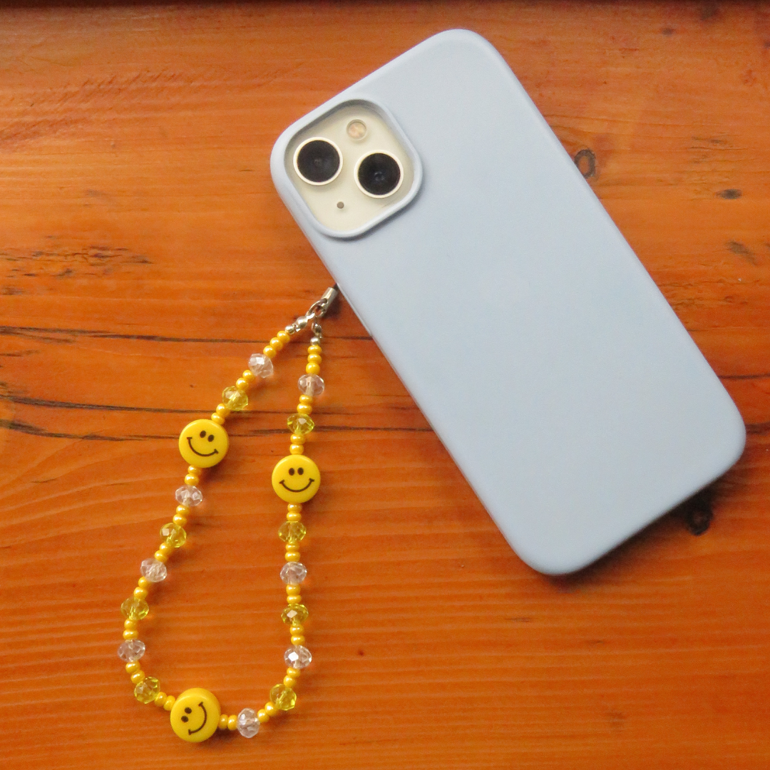 Smiley Sun Crystal Phone String